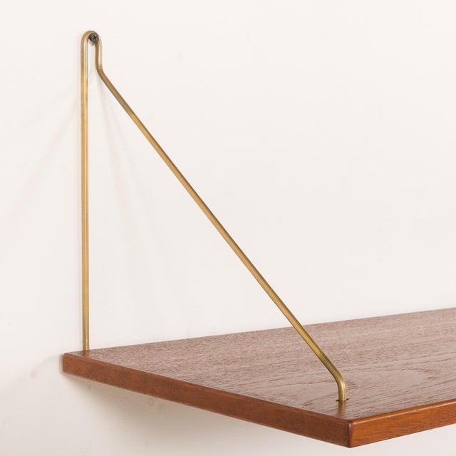 Wood Mid-Century Modern Danish Floating Shelves in Teak, 1960s, Set of 3 For Sale - Image 7 of 11