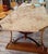 Large Granite Dining Table on an Oak and Wrought Iron Base, 1950s For Sale - Image 3 of 7