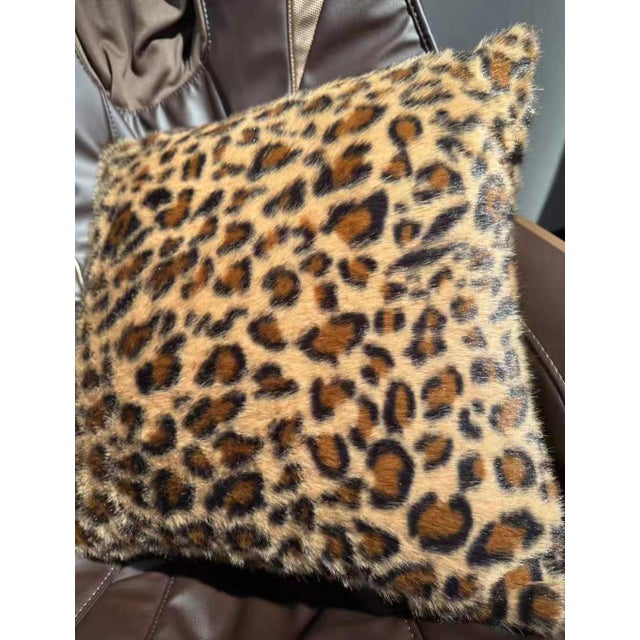 Wild Leopard Print Waist Pillow - One 18-Inch Piece For Sale - Image 4 of 6