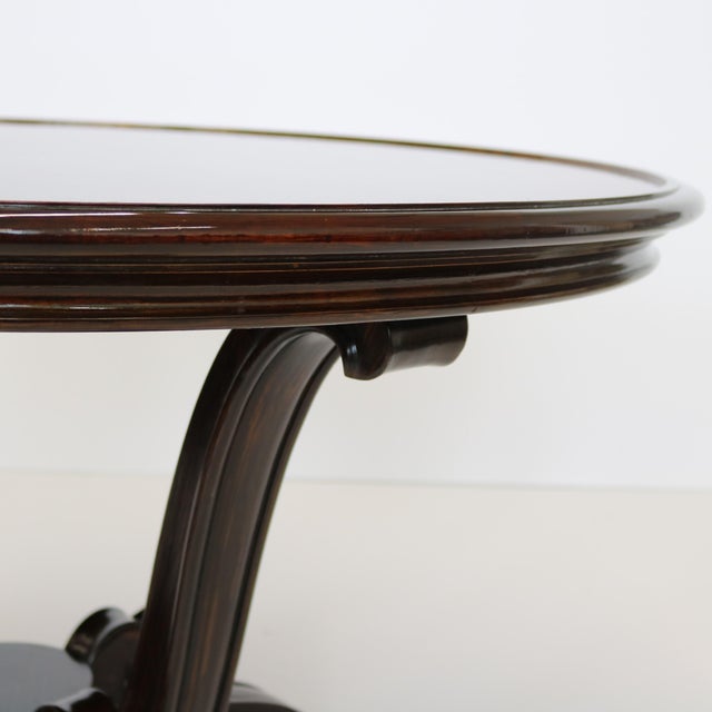 1930s 1930s French Art Deco Round Coffee Cocktail Table For Sale - Image 5 of 8