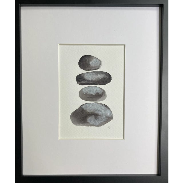 Contemporary Watercolor Painting on Paper by Stephanie Cate For Sale