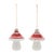 Add a whimsical touch to your holiday decor with this set of Glittered Glass Mushroom Ornaments. Featuring festive red and...