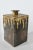 1970s Paul Evans Style Brutalist Iron & Brazed Brass Drip Square Vase, 1970 For Sale - Image 5 of 12
