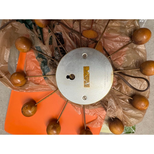 George Nelson 1945 Howard Miller(George Nelson) Electric Ball Clock For Sale - Image 4 of 4