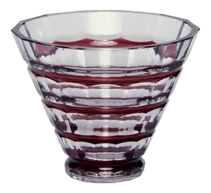 Val Saint Lambert Art Deco Cone Form Glass Vase