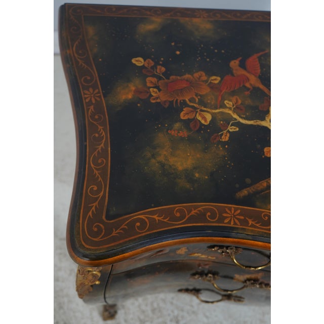 Maitland Smith Chinoiserie Decorated Four Drawer Commode Chest For Sale - Image 14 of 17