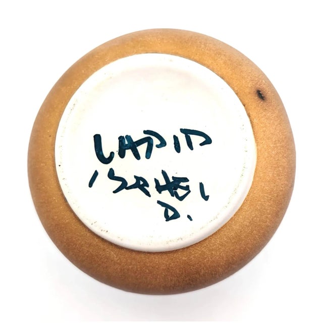 Mid 20th Century Lapid Pottery Works Glazed Stoneware Bud Vase For Sale - Image 10 of 11