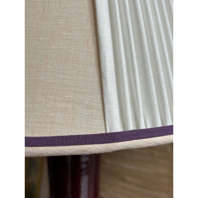 2010s Pleated Stripe Lampshade For Sale - Image 5 of 5