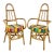 Vintage Tall Back Rattan Arm Chairs- A Pair For Sale