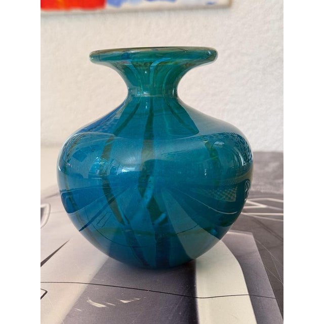 Vintage Vase in Blown Glass by Michael Harris for Mdina, 1970s For Sale - Image 6 of 7