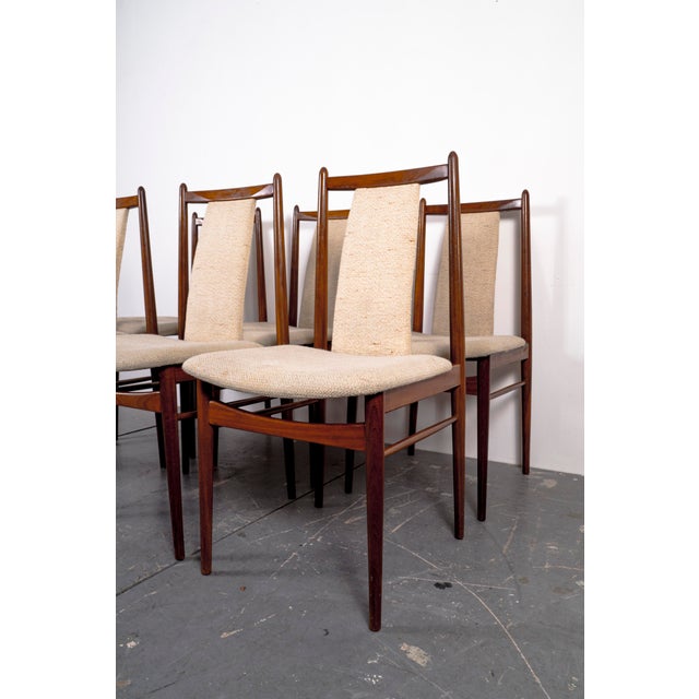 Mid-Century American Nutwood Dining Chairs, 1970s, Set of 6 For Sale - Image 10 of 16