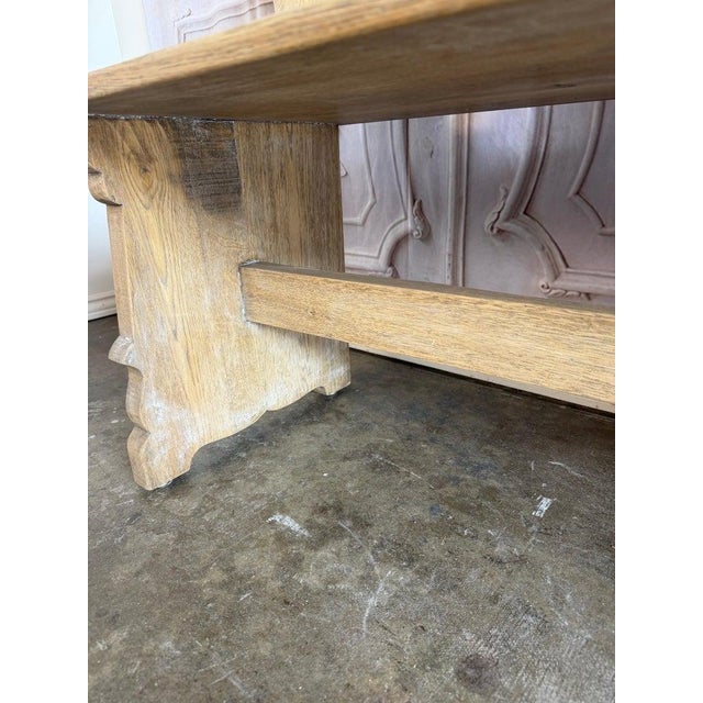 Rustic Hand-Carved Oak Benches, Pair, Folk Art / Spanish Colonial Style For Sale - Image 16 of 17