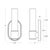 Contemporary Dixon Cylindrical Sconce Single, Natural Brass For Sale - Image 3 of 4