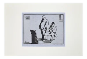 Hermann-Paul, The Collector, Woodcut Print, 1925