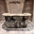 AMBIANIC presents 1970s after Aldo Tura Lacquered Goatskin Bar Reception Desk unmarked 38.5 h x 81 w x31 d Lower shelf...