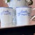 French 1980s Pair of Bernardaud Limoges coffee mugs in the "Cafe Paris" pattern // blue and white French porcelain // Made in France // hard to find For Sale - Image 3 of 5