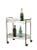 Mid-Century Italian Oval White Plastic and Metal Chrome Bar Cart, 1950s For Sale - Image 13 of 15