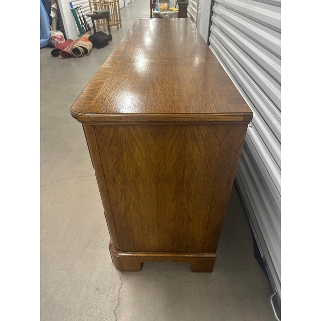 1980s Baker Furniture Georgian Oak Dresser For Sale - Image 11 of 12