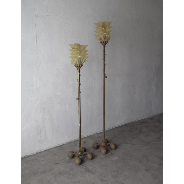 Pair of Art Deco Styled Floor Lamps by Carlos De Anda For Sale - Image 10 of 10