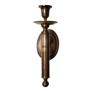 Trendy Vintage Brass Candle Sconce - but Just 1 For Sale