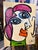 Portraiture 1970s Peter Keil Original Abstract Cubist Portraiture Painting For Sale - Image 3 of 6
