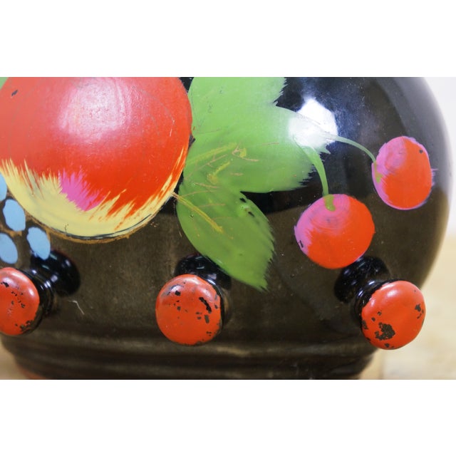 Mid 20th Century Japanese Redware Kitchen Wall Pocket Spice Rack Tea Coffee Shakers Set 8" For Sale - Image 18 of 18