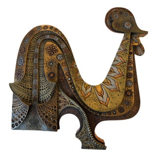 Bronze Rooster by Giovanni Schoeman, 1970s For Sale