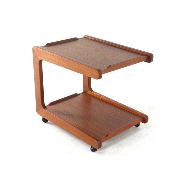 Vintage Danish Teak Trolley For Sale - Image 9 of 16