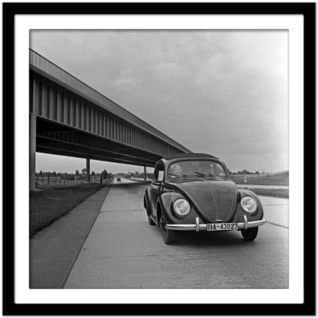 Volkswagen Beetle on Highway, Germany 1937, Printed 2021 For Sale - Image 4 of 5
