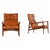 Easy Chairs in Leather and Teak from Ib Kofod-Larsen, 1950s, Set of 2 For Sale - Image 10 of 10