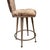 Early 21st Century Pair of Contemporary Upholstered Counter/Bar Stools by Johnston Casuals, Bronze Tone Metal For Sale - Image 5 of 14