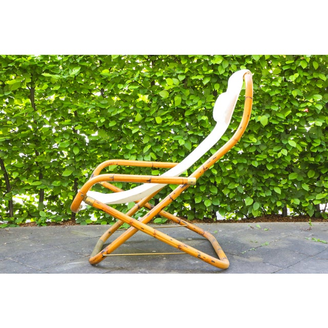 Mid-Century Modern Vintage Bamboo Lounge Chair by Vivai del Sud, 1970s For Sale - Image 3 of 18