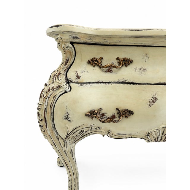 Vintage Pulaski French Provincial Nightstand in Hand-Painted Light Sage Green For Sale In Naples, FL - Image 6 of 7