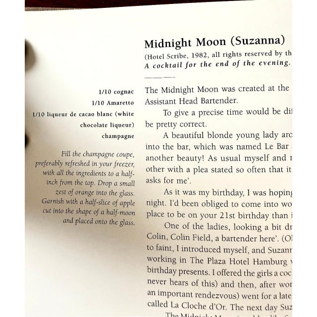 The Cocktails of the Ritz Paris, Bar Hemingway by Colin Peter Field 2003, 1st English Edition Hardcover Book For Sale - Image 16 of 16