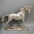 Art Deco Vintage Silver-Tone Metal Horse Sculpture on Rocky Base For Sale - Image 3 of 9