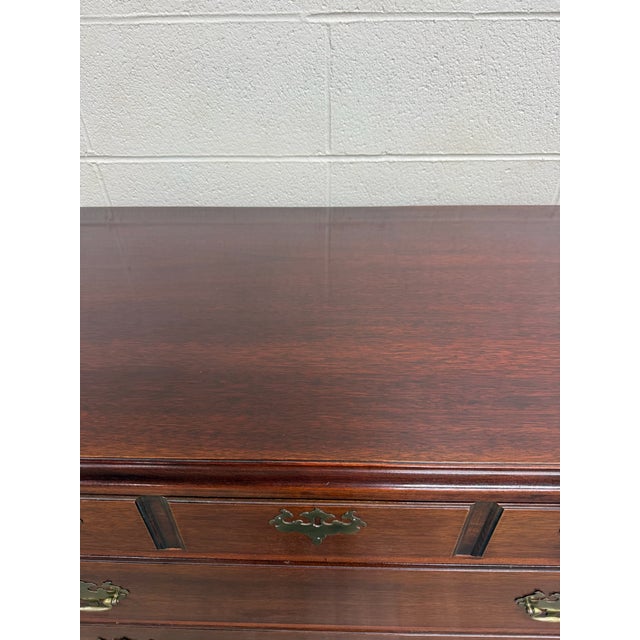 Vintage Thomasville Chair Company Mahogany Chest on Chest Dresser For Sale - Image 10 of 18