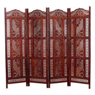 Vintage Double-Sided Room Divider in Teak, 2000s For Sale