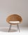1960s 1960s French Mid- Century Modern Rattan Woven Chair with Upholstered Seat For Sale - Image 5 of 15