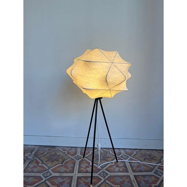 Cocoon Tripod Floor Lamp from Goldkant Leuchten, 1960s For Sale - Image 16 of 16