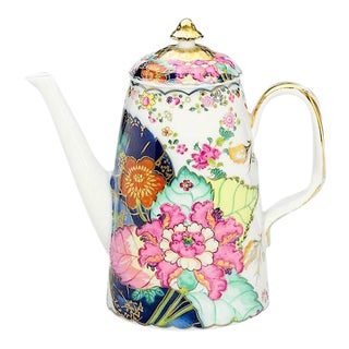(This Is Best Price as List) Porcelain Chinese Import Tobacco Leaf Coffee Pot For Sale