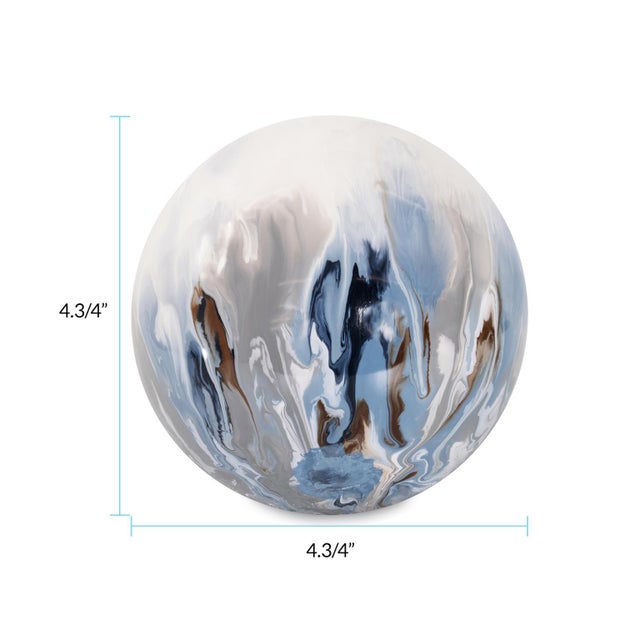 Aegean Blue Orbs- Medium For Sale - Image 9 of 11