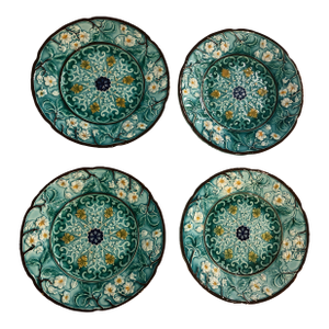 Vintage Villeroy and Boch Majolica Plates - Set of 4