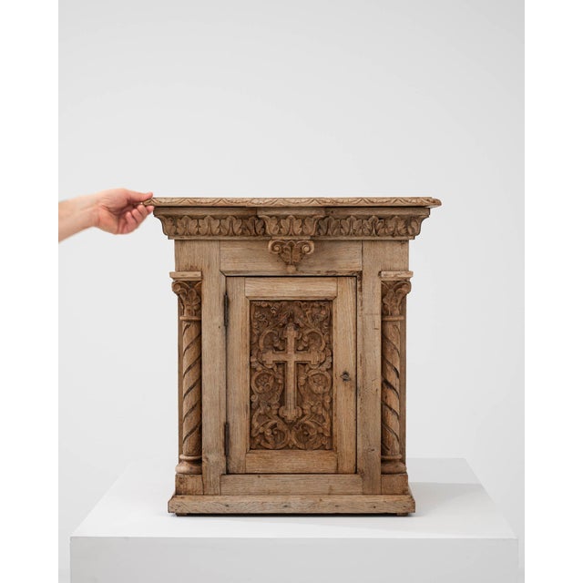 19th Century Belgian Bleached Oak Box For Sale - Image 17 of 18