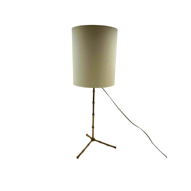 Hollywood Regency Bamboo-Shaped Table Lamp from Maison Jansen, France, 1970s For Sale - Image 6 of 10