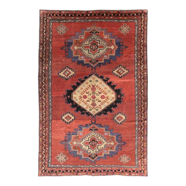 Mid-20th Century Handmade Turkish Anatolian Room Size Carpet For Sale