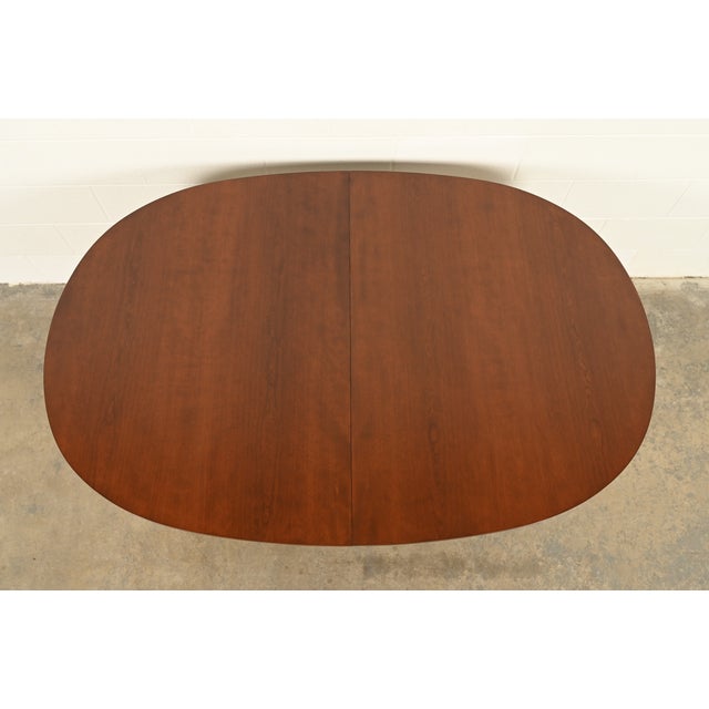 Drexel French Regency Louis XVI Cherry Wood Extension Dining Table, Newly Refinished For Sale In South Bend - Image 6 of 13