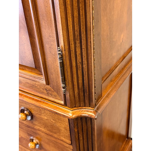 Vintage Stanley Furniture Gentleman’s / Entertainment Armoire Chest For Sale - Image 9 of 12