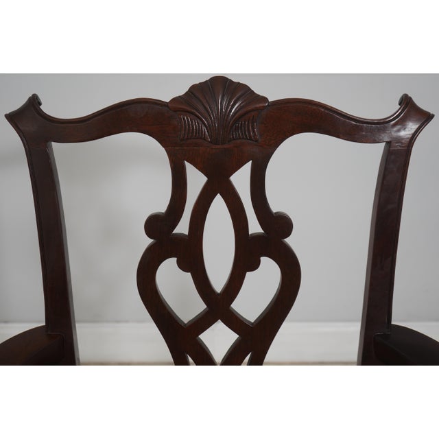 2000 - 2009 Stickley Set of 8 Mahogany Dining Chairs For Sale - Image 5 of 18