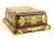 19th Century Boxwood Chinese Box With Brass Overlay, Prosperity "Lu" Sign, Bats & Fish For Sale - Image 4 of 13