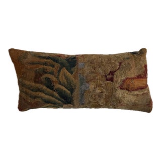 17th Century Brussels Botanical Tapestry Pillow For Sale